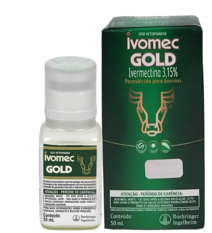 Ivomec Gold Inj 50mL - Oestevet - Distribuidora de Produtos Veterinários