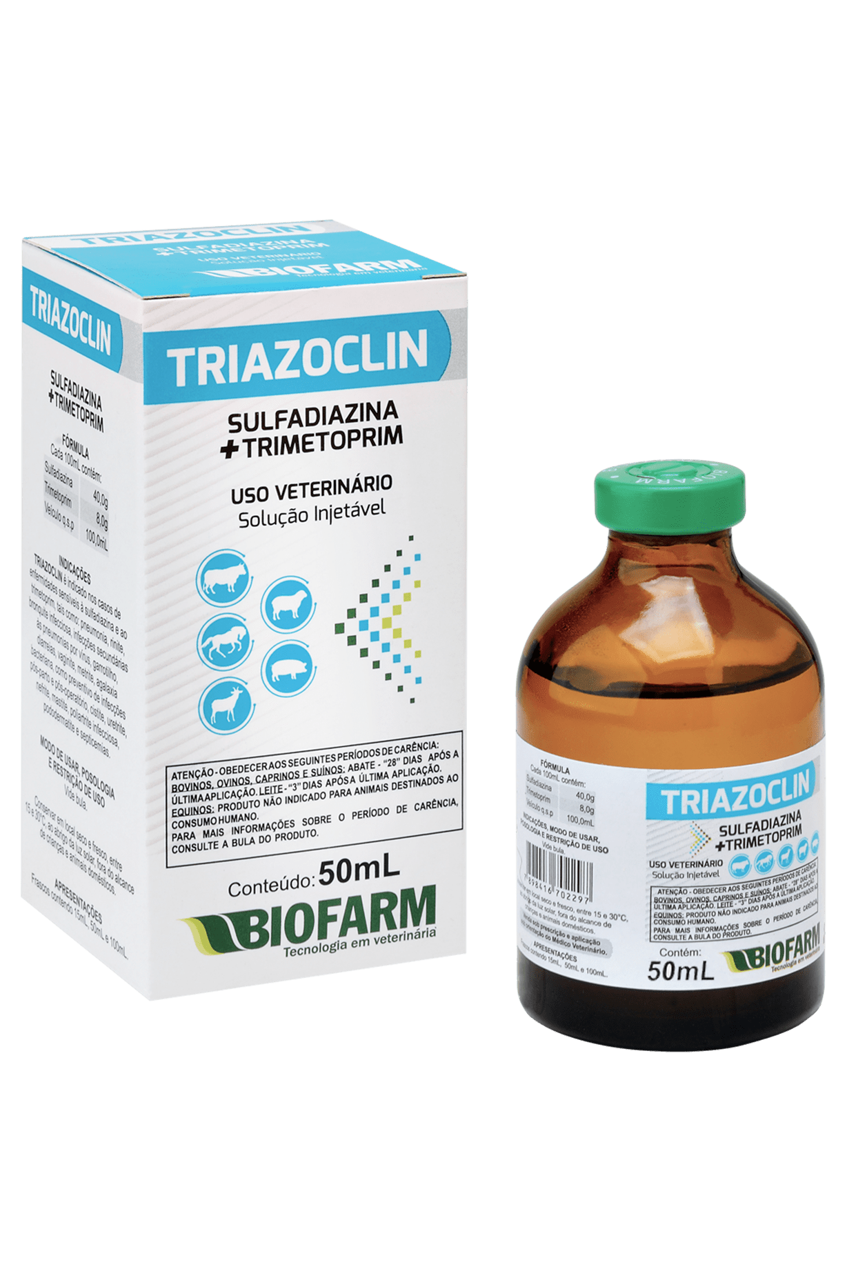 Triazoclin 50mL - Oestevet - Distribuidora de Produtos Veterinários
